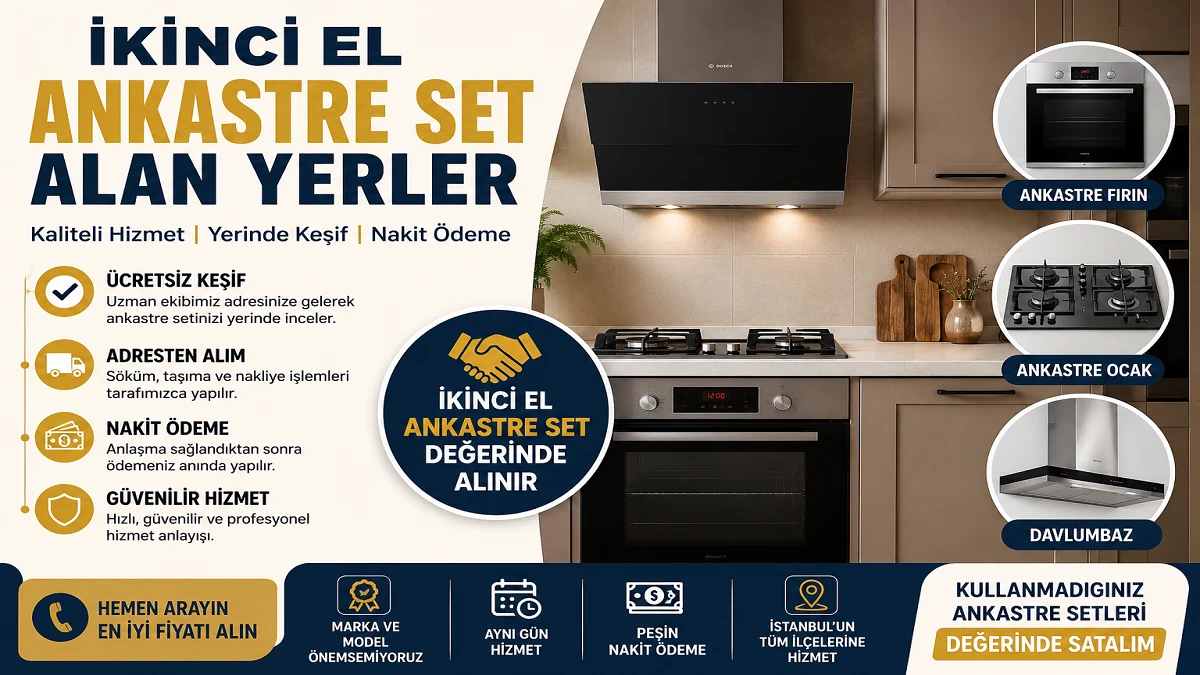 İkinci El Ankastre Set Alan Yerler
